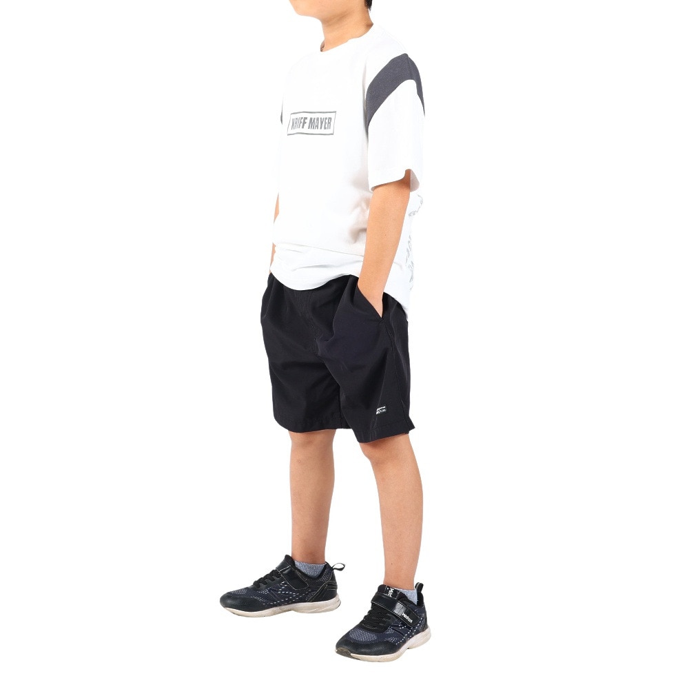 クリフメイヤー（KRIFF MAYER）（キッズ）ジュニア 半袖Tシャツ 楽LUCK-TEE 肩切替 2249302K-5:OFF ホワイト