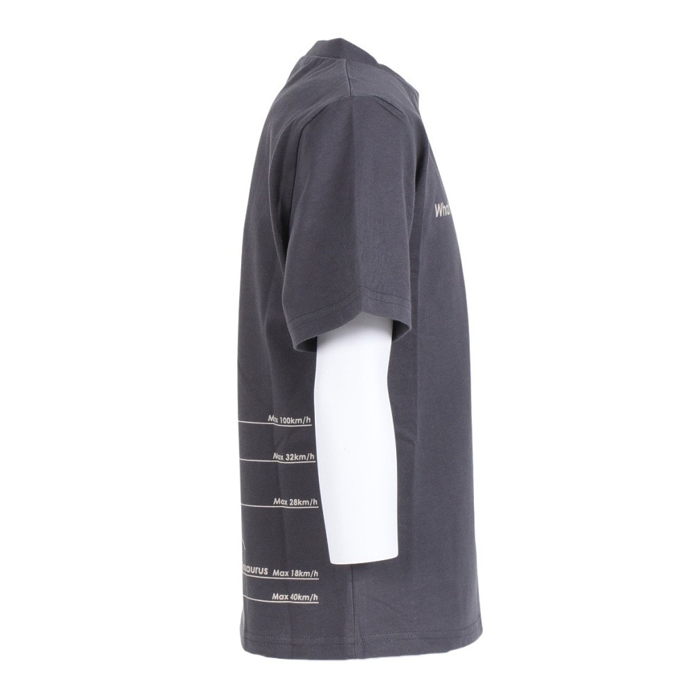 クリフメイヤー（KRIFF MAYER）（キッズ）ジュニア 半袖Tシャツ 楽LUCK-TEE 恐竜 2249303K-17:CHARCOAL チャコールグレー