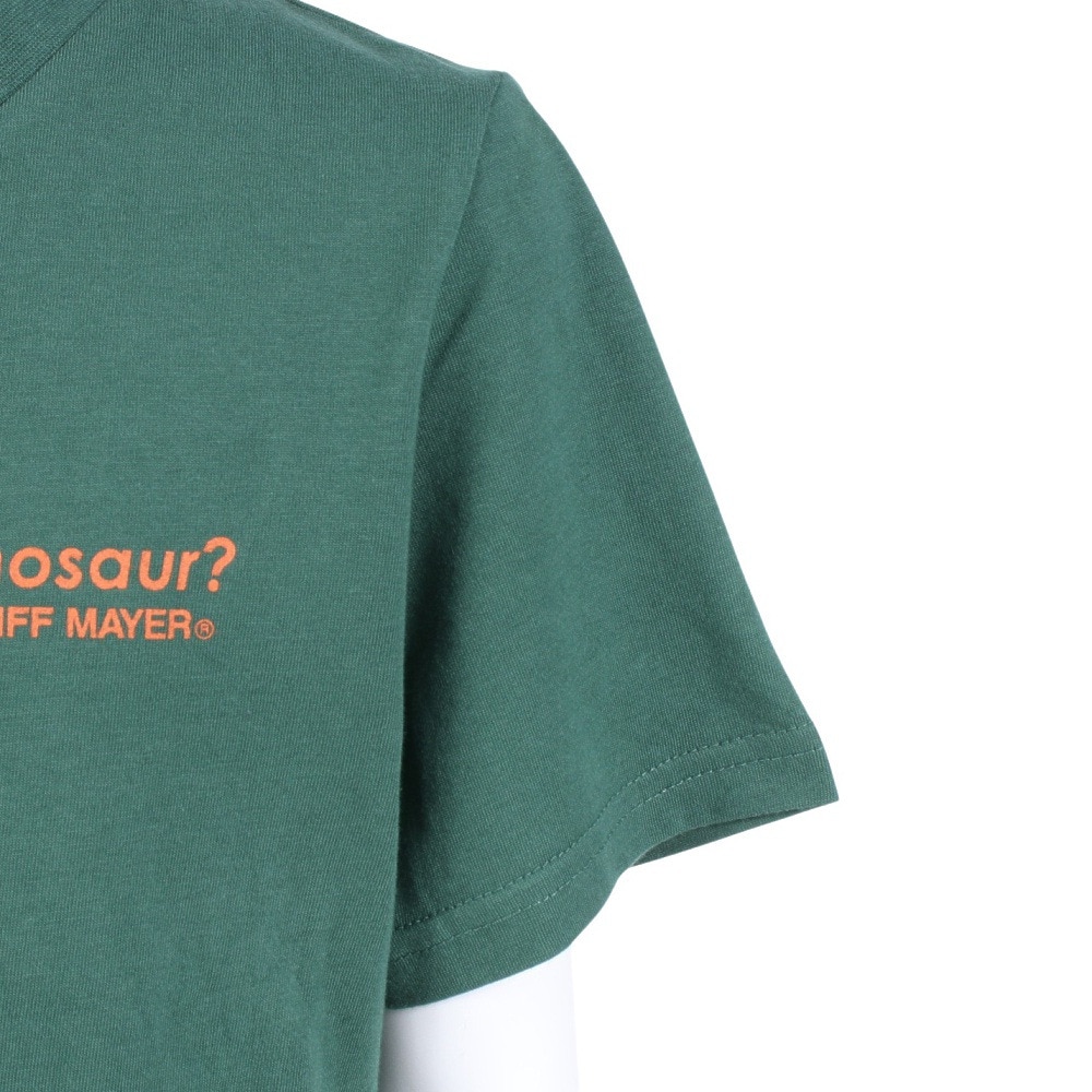 クリフメイヤー（KRIFF MAYER）（キッズ）ジュニア 半袖Tシャツ 楽LUCK-TEE 恐竜 2249303K-65:GREEN グリーン