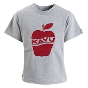 (キッズ)ジュニア 半袖Tシャツ アップルTシャツ 19821871 H/GR グレー