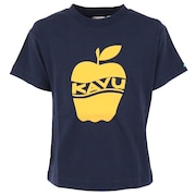 カブー（KAVU）（キッズ）ジュニア 半袖Tシャツ アップルTシャツ 19821871 NVY ネイビー
