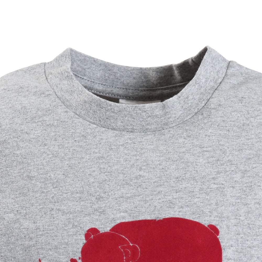 カブー（KAVU）（キッズ）ジュニア 半袖Tシャツ ベアTシャツ 19821873 H/GR グレー