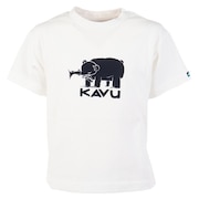 カブー（KAVU）（キッズ）ジュニア 半袖Tシャツ ハイベア Tシャツ 19821873 WHT ホワイト