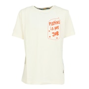 (キッズ)ジュニア 半袖Tシャツ VILLI 1609721-5152 アイボリー×グリーン