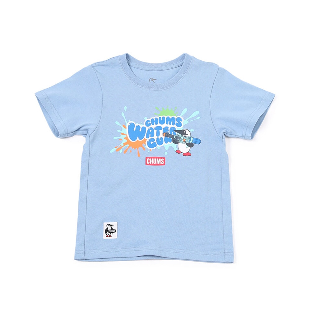 チャムス（CHUMS）（キッズ）ジュニア 半袖Tシャツ ウォーターガンTシャツ CH21-1322-A056 ブルー