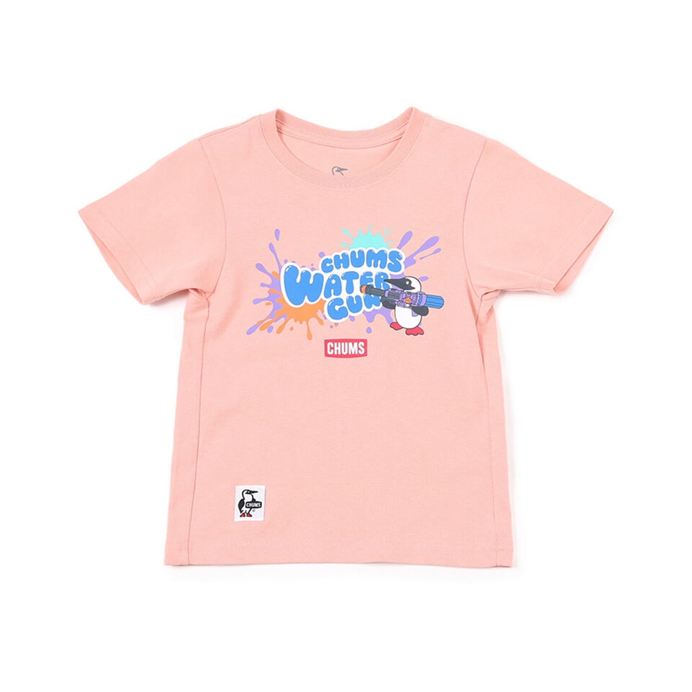 チャムス（CHUMS）（キッズ）ジュニア 半袖Tシャツ ウォーターガンTシャツ CH21-1322-R016 ピンク