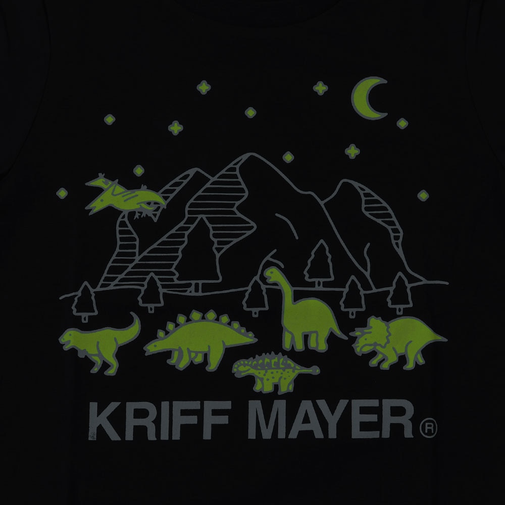 クリフメイヤー（KRIFF MAYER）（キッズ）ジュニア Tシャツ 長袖 UVさらすべ蓄光白亜ロンT 2337844K-19:BLACK ブラック UVケア