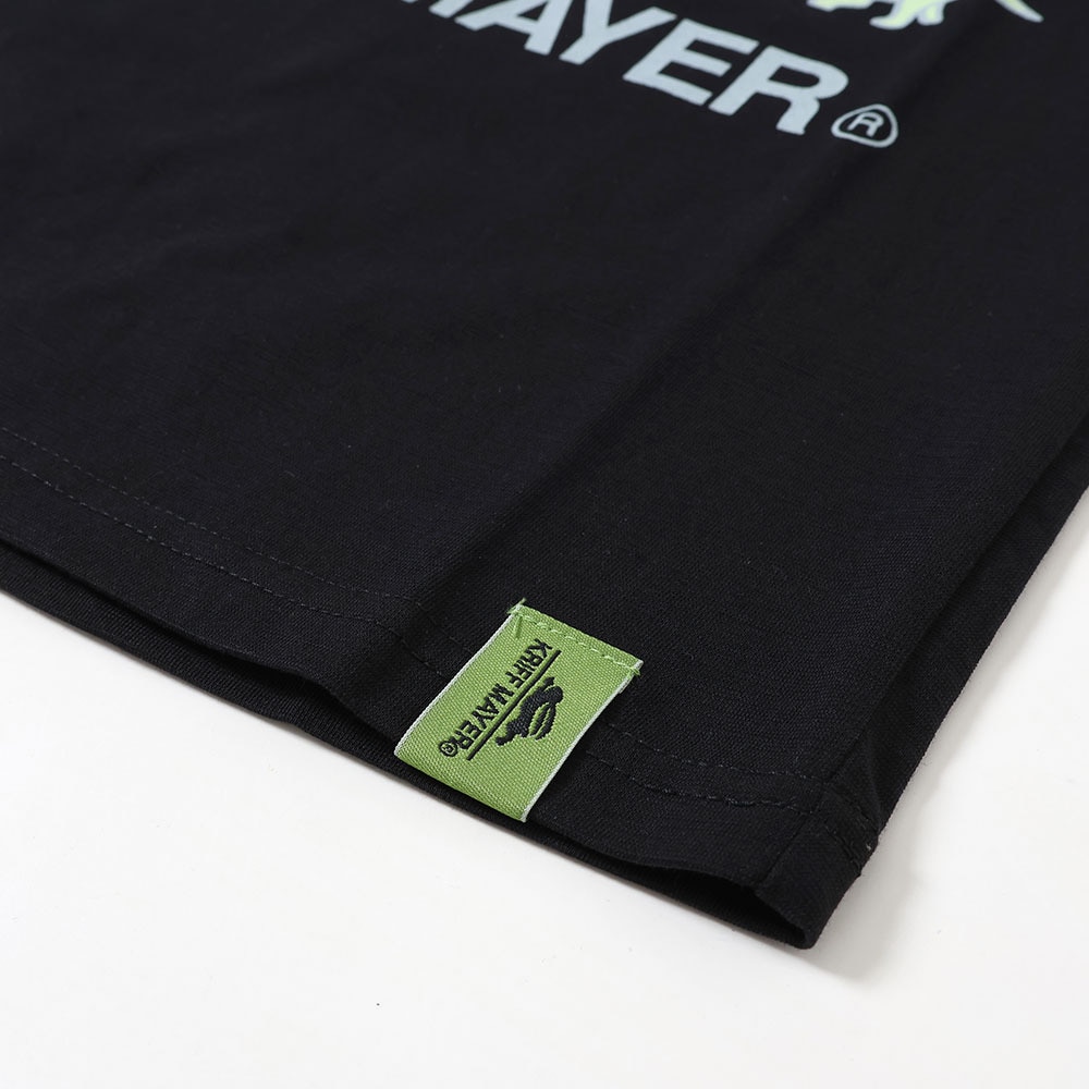 クリフメイヤー（KRIFF MAYER）（キッズ）ジュニア Tシャツ 長袖 UVさらすべ蓄光白亜ロンT 2337844K-19:BLACK ブラック UVケア