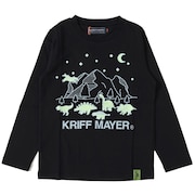 クリフメイヤー（KRIFF MAYER）（キッズ）ジュニア UVさらすべ蓄光白亜ロンT 2337844K