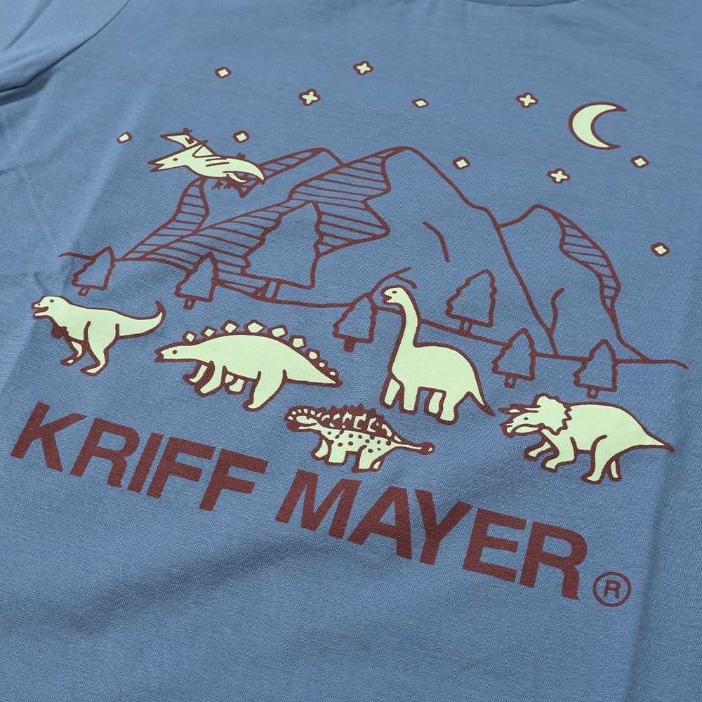 クリフメイヤー（KRIFF MAYER）（キッズ）ジュニア Tシャツ 長袖 UVさらすべ蓄光白亜ロンT 2337844K-70:SAX サックス UVケア