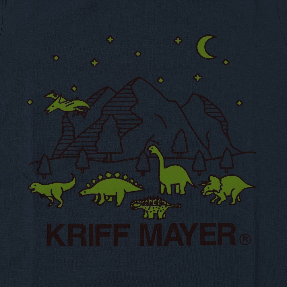 クリフメイヤー（KRIFF MAYER）（キッズ）ジュニア Tシャツ 長袖 UVさらすべ蓄光白亜ロンT 2337844K-70:SAX サックス UVケア