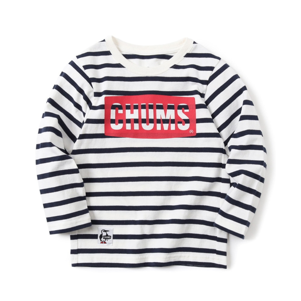 チャムス（CHUMS）（キッズ）ジュニア ロゴロングスリーブTシャツ CH21-1304-W075