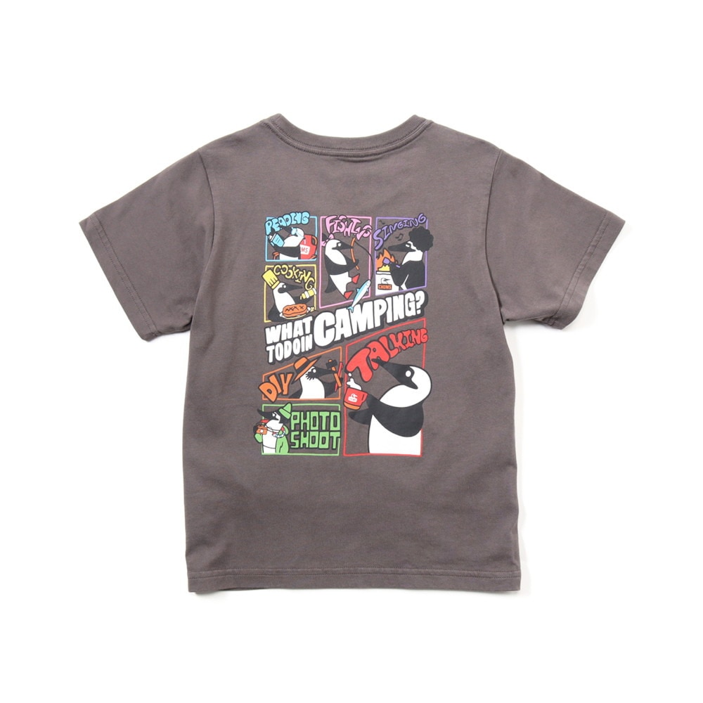 チャムス（CHUMS）（キッズ）ジュニア ワット トゥドゥ イン キャンピングTシャツ CH21-1314-G004