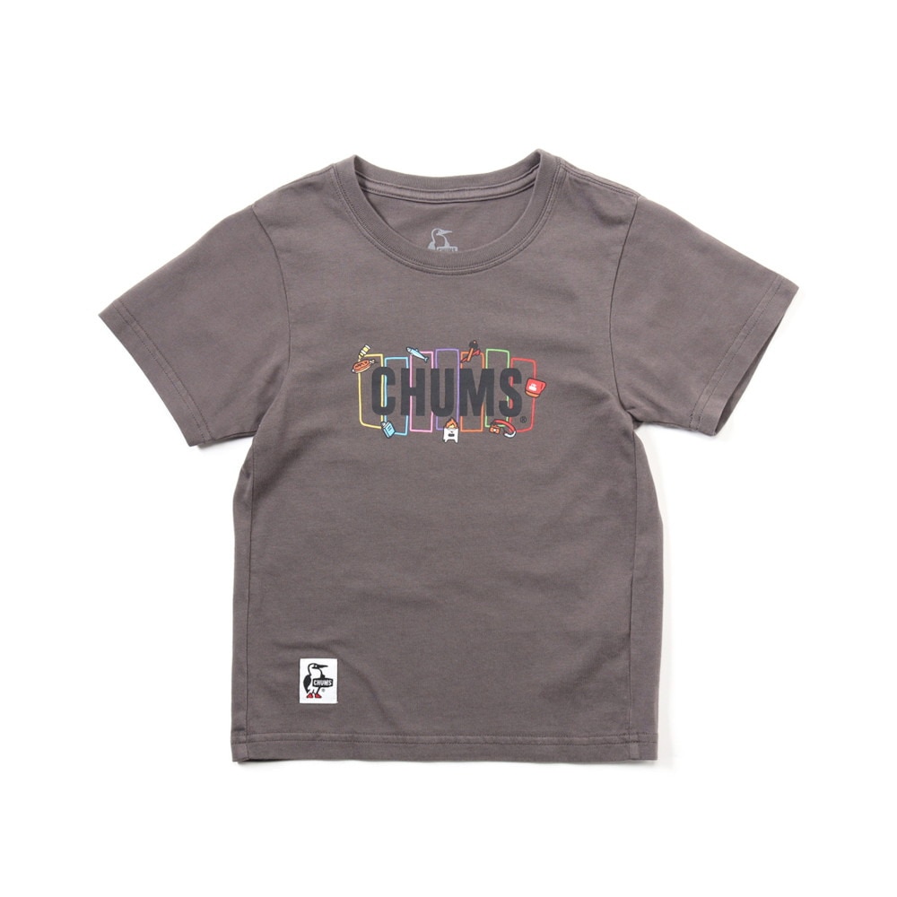 チャムス（CHUMS）（キッズ）ジュニア ワット トゥドゥ イン キャンピングTシャツ CH21-1314-G004