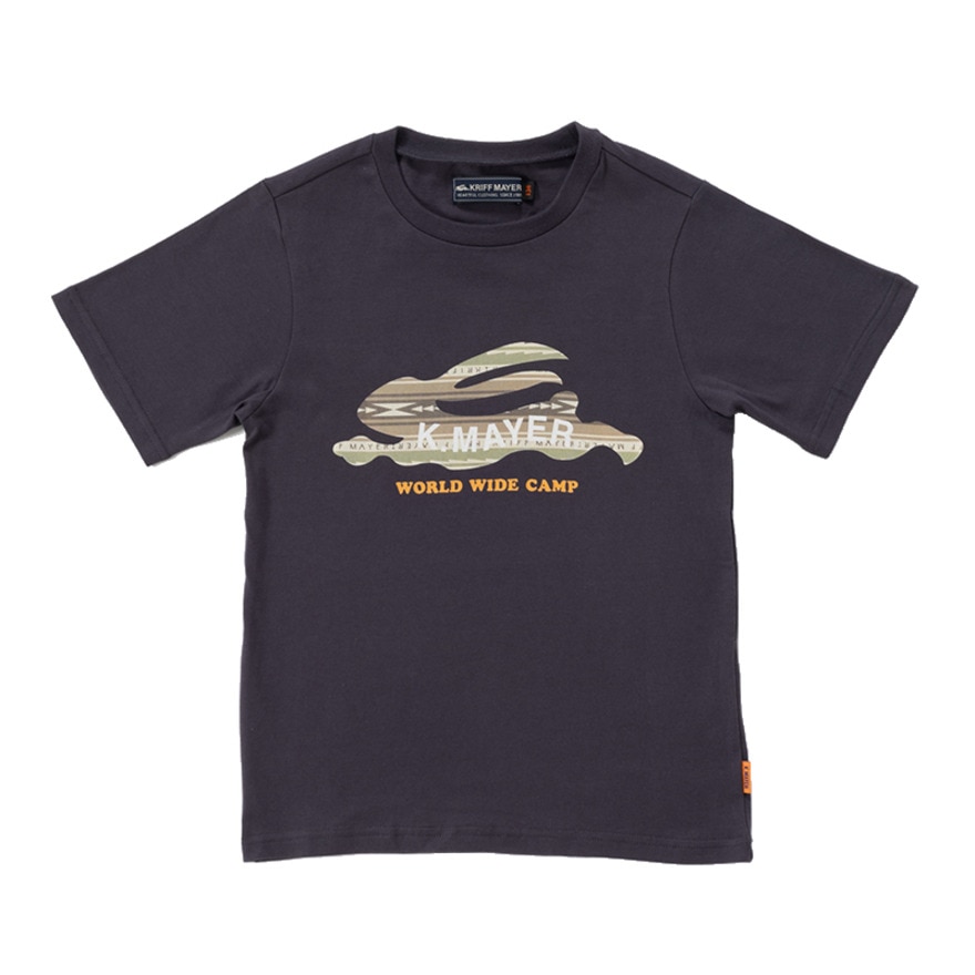クリフメイヤー（KRIFF MAYER）（キッズ）ジュニア 半袖Tシャツ フライングラビット 半袖Tシャツ 2347850K-19:BLACK ブラック