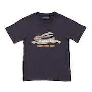 (キッズ)ジュニア 半袖Tシャツ フライングラビット 半袖Tシャツ 2347850K-19:BLACK ブラック