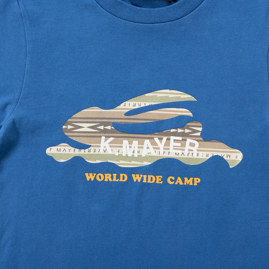 クリフメイヤー（KRIFF MAYER）（キッズ）ジュニア 半袖Tシャツ フライングラビット 半袖Tシャツ 2347850K-74:BLUE ブルー
