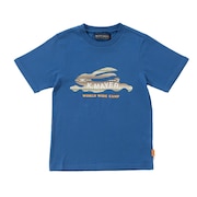 (キッズ)ジュニア 半袖Tシャツ フライングラビット 半袖Tシャツ 2347850K-74:BLUE ブルー