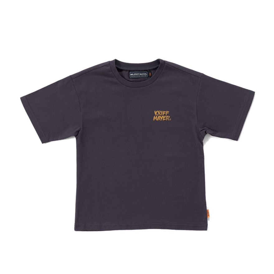 クリフメイヤー（KRIFF MAYER）（キッズ）ジュニア 半袖Tシャツ キャンプラビット バックプリントT 2347851K-17:CHARCOAL チャコールグレー