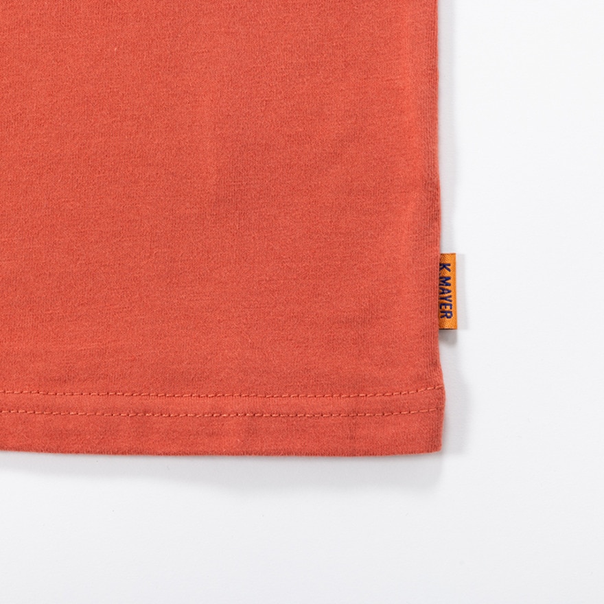 クリフメイヤー（KRIFF MAYER）（キッズ）ジュニア 半袖Tシャツ キャンプラビット バックプリントT 2347851K-35:RED レッド