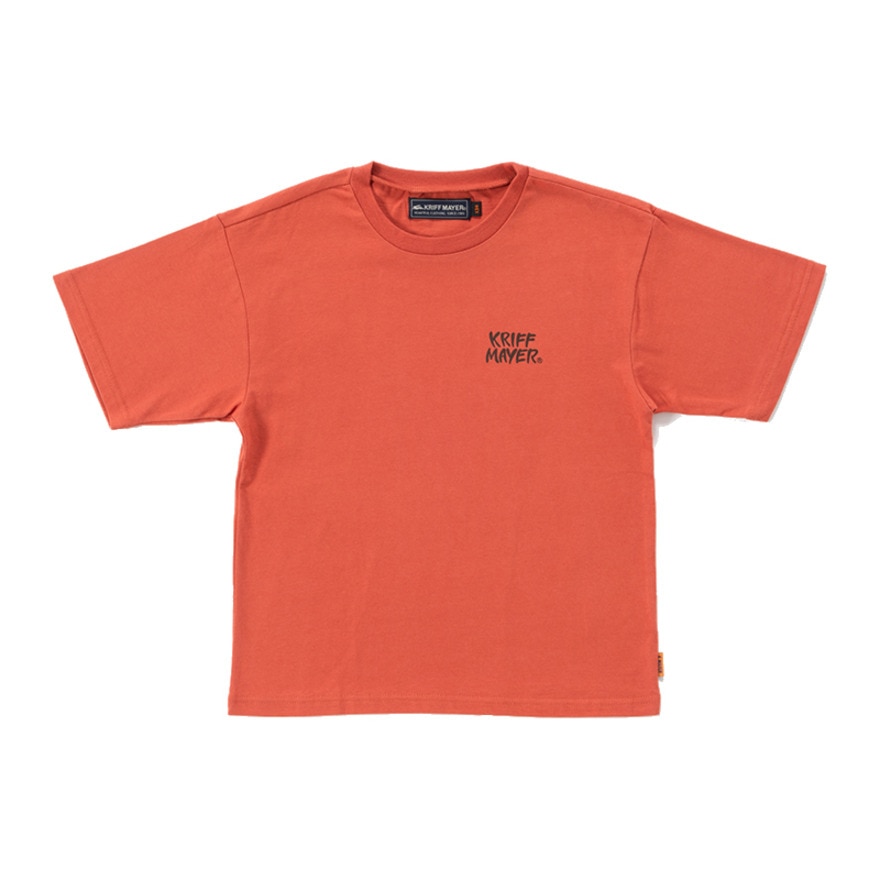 クリフメイヤー（KRIFF MAYER）（キッズ）ジュニア 半袖Tシャツ キャンプラビット バックプリントT 2347851K-35:RED レッド