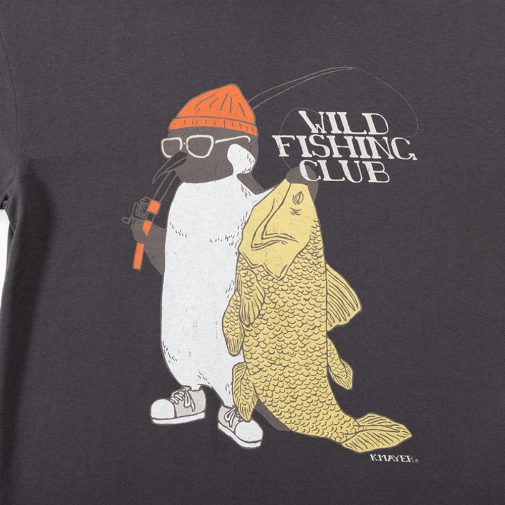 クリフメイヤー（KRIFF MAYER）（キッズ）ジュニア 半袖Tシャツ ウェットプロテクトアニマルT ペンギン 2347858K-17:CHARCOAL チャコールグレー