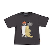 (キッズ)ジュニア 半袖Tシャツ ウェットプロテクトアニマルT ペンギン 2347858K-17:CHARCOAL チャコールグレー