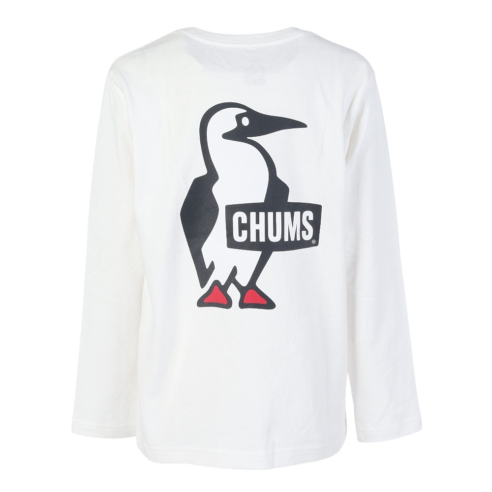 チャムス（CHUMS）（キッズ）キッズ ブービーロゴブラッシュド ロングスリーブTシャツ CH21-1294-W001