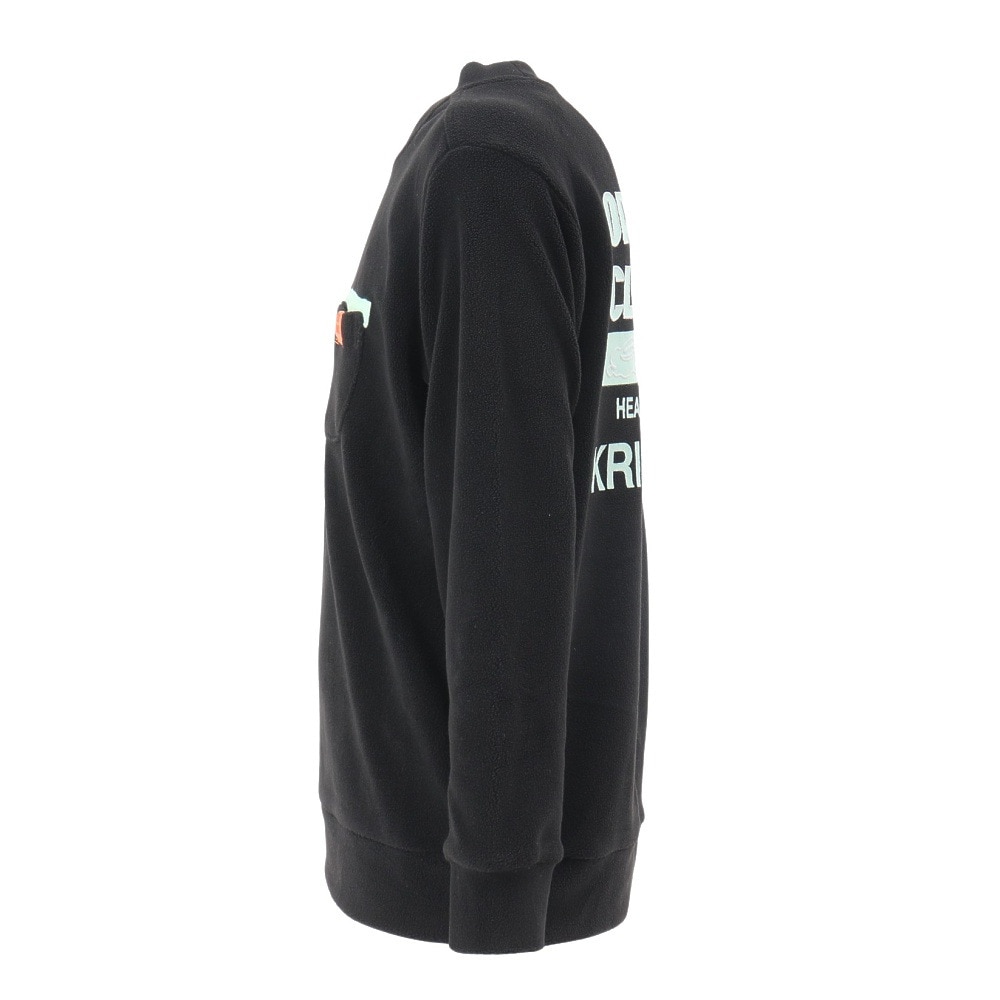 クリフメイヤー（KRIFF MAYER）（キッズ）ジュニア スウェット トレーナー 超のびポケット クルーシャツ 2417206K:19:BLACK ブラック