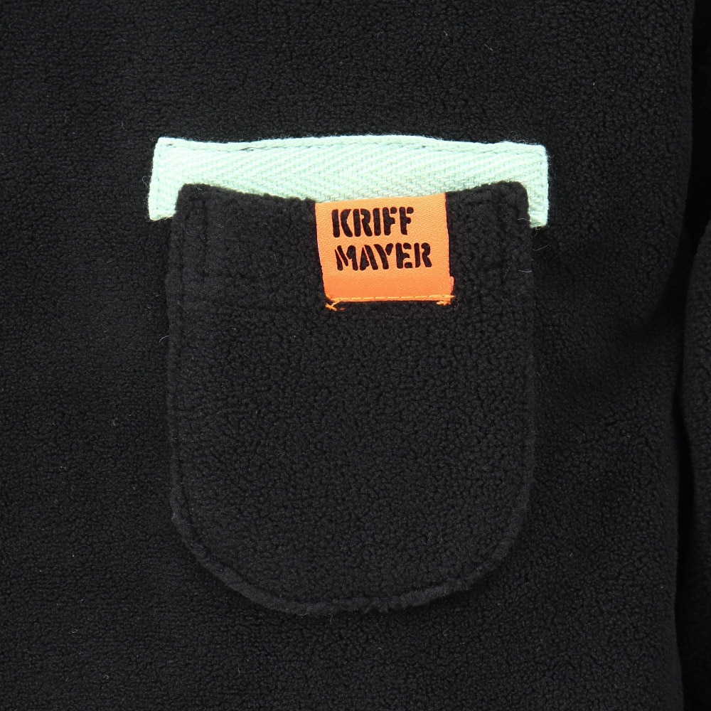 クリフメイヤー（KRIFF MAYER）（キッズ）ジュニア スウェット トレーナー 超のびポケット クルーシャツ 2417206K:19:BLACK ブラック