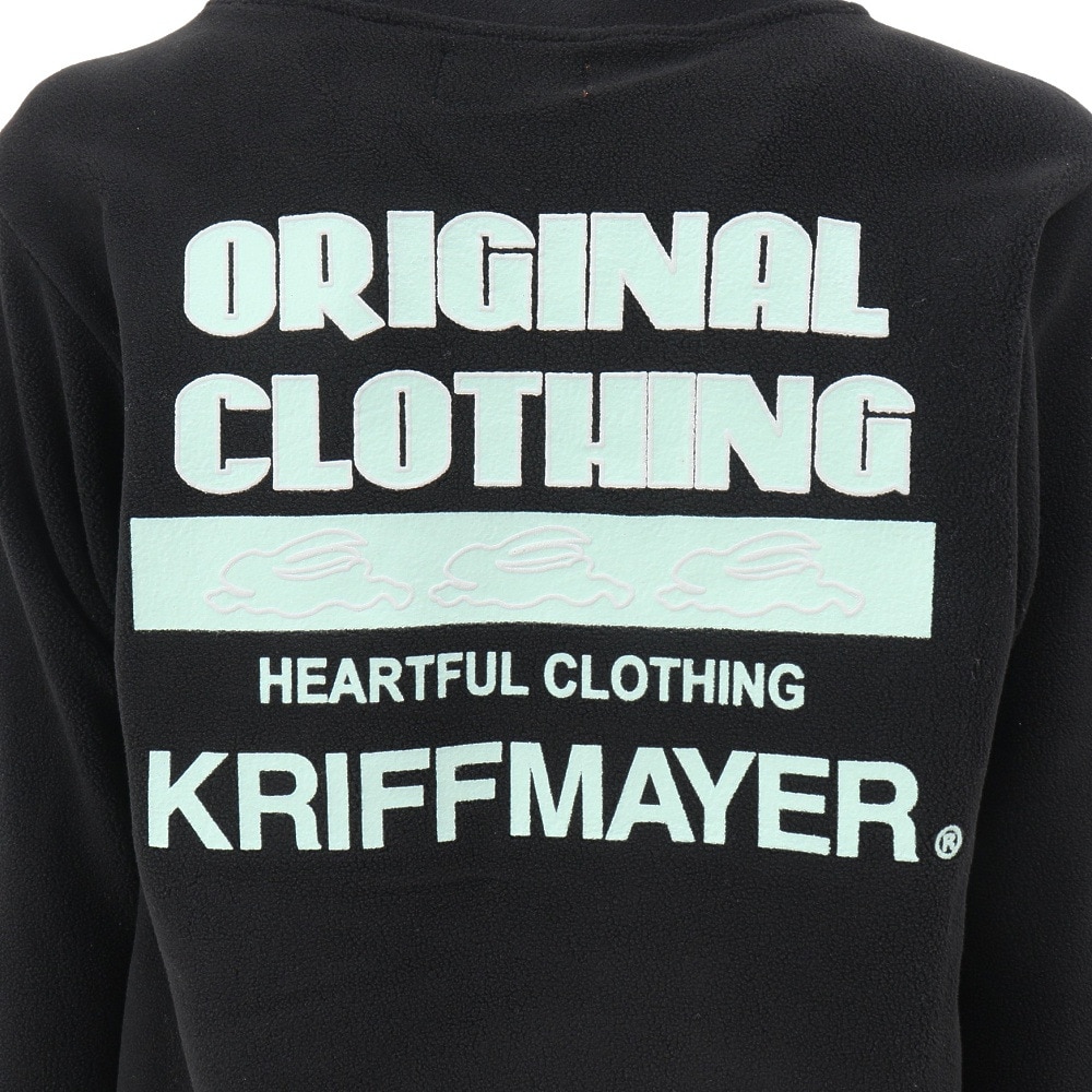 クリフメイヤー（KRIFF MAYER）（キッズ）ジュニア スウェット トレーナー 超のびポケット クルーシャツ 2417206K:19:BLACK ブラック
