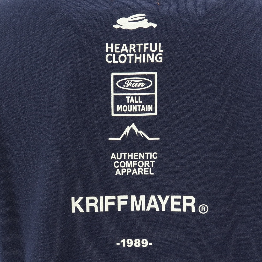 クリフメイヤー（KRIFF MAYER）（キッズ）ジュニア スウェット トレーナー ヤマロゴ ポケクルー 2417862K:79:NAVY ネイビー バックプリント