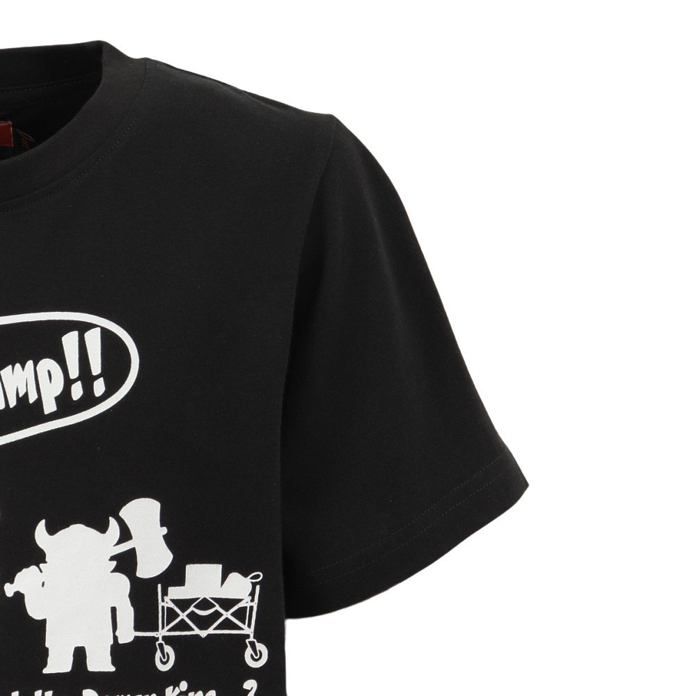 クリフメイヤー（KRIFF MAYER）（キッズ）ジュニア 楽LUCK-Tシャツ 勇者キャンプ J2444300:17:CHARCOAL