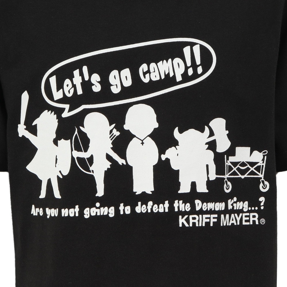クリフメイヤー（KRIFF MAYER）（キッズ）ジュニア 楽LUCK-Tシャツ 勇者キャンプ J2444300:17:CHARCOAL