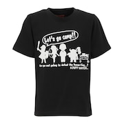 (キッズ)ジュニア 楽LUCK-Tシャツ 勇者キャンプ J2444300:17:CHARCOAL