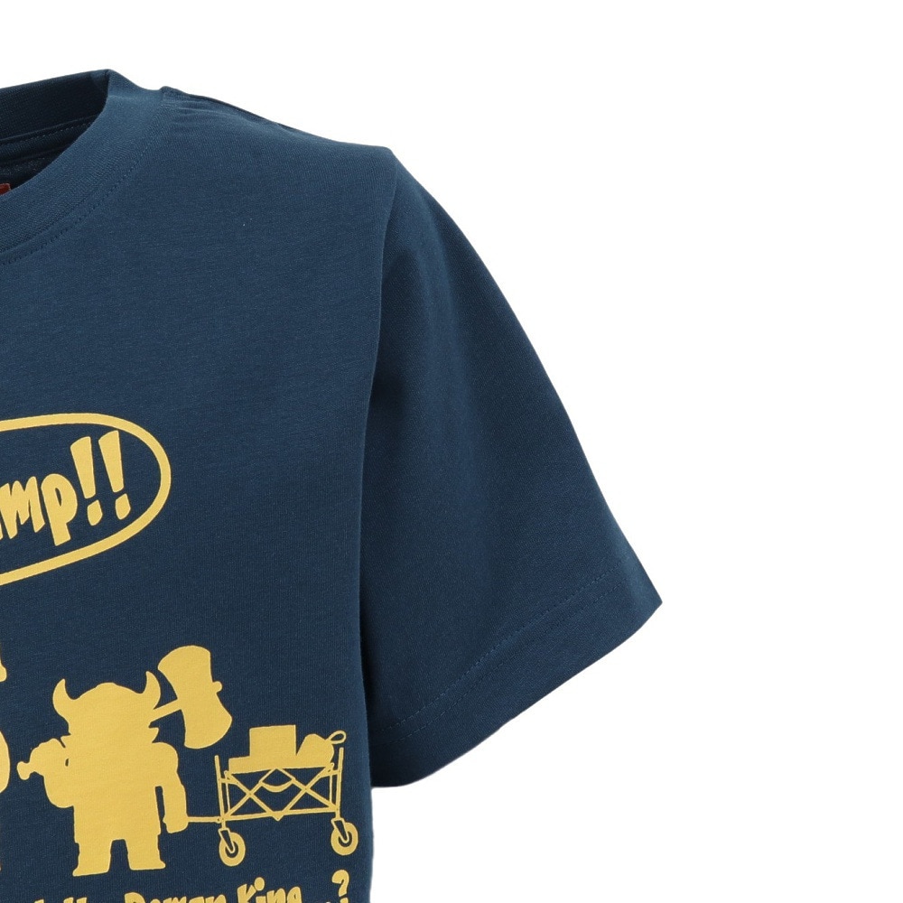 クリフメイヤー（KRIFF MAYER）（キッズ）ジュニア 楽LUCK-Tシャツ 勇者キャンプ J2444300:79:NAVY