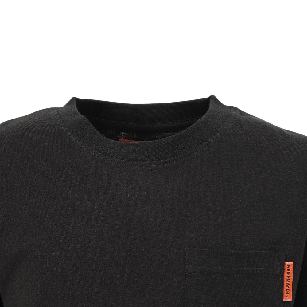 クリフメイヤー（KRIFF MAYER）（キッズ）ジュニア 楽LUCK-Tシャツ ロゴ J2444305:17:CHARCOAL