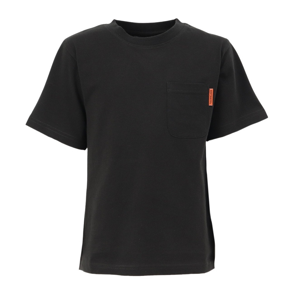 クリフメイヤー（KRIFF MAYER）（キッズ）ジュニア 楽LUCK-Tシャツ ロゴ J2444305:17:CHARCOAL