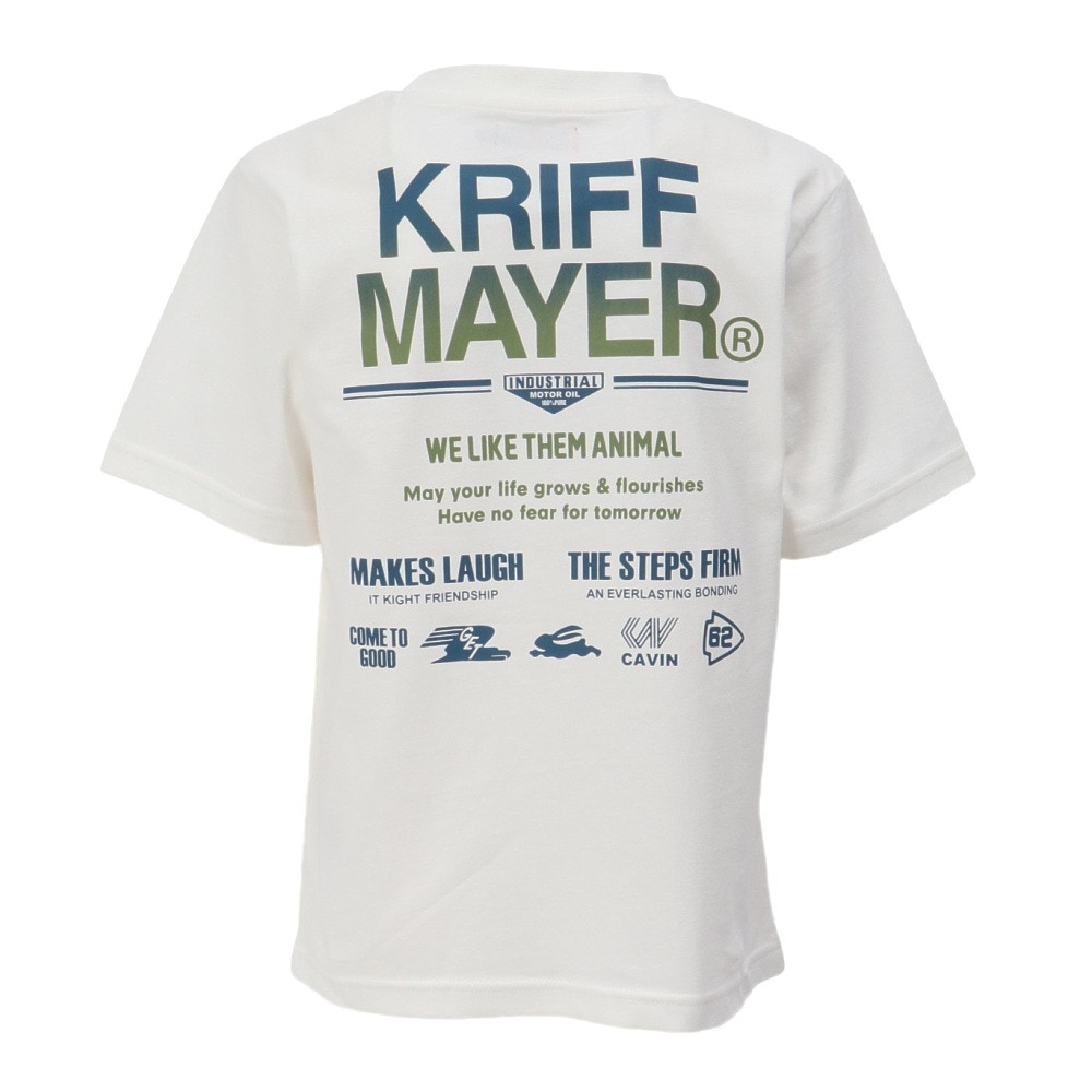 クリフメイヤー（KRIFF MAYER）（キッズ）ジュニア 楽LUCK-Tシャツ ロゴ J2444305:5:OFF