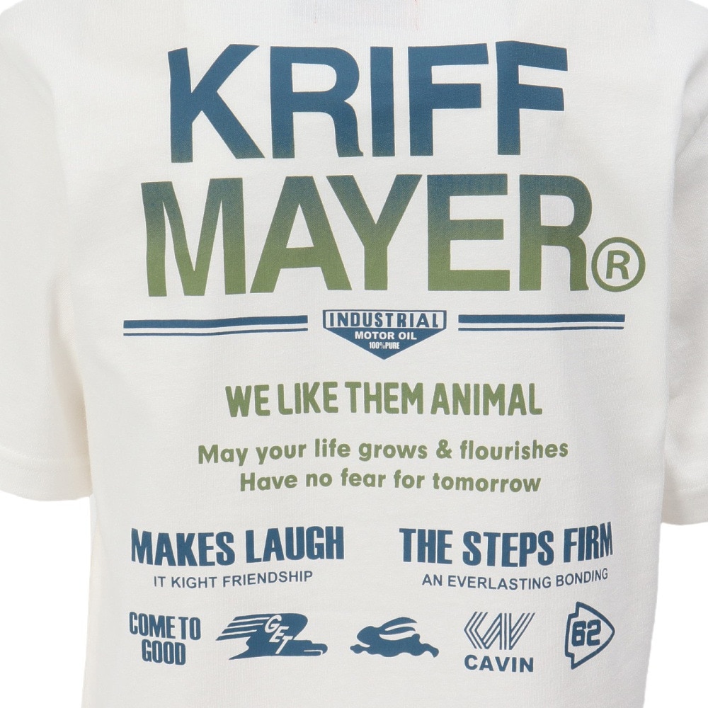クリフメイヤー（KRIFF MAYER）（キッズ）ジュニア 楽LUCK-Tシャツ ロゴ J2444305:5:OFF