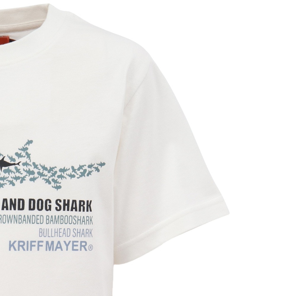 クリフメイヤー（KRIFF MAYER）（キッズ）ジュニア 楽LUCK-Tシャツ サメ J2444307:5:OFF
