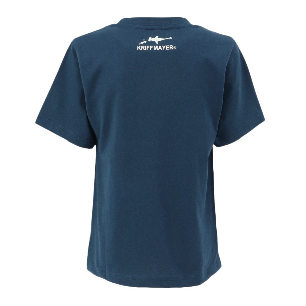 クリフメイヤー（KRIFF MAYER）（キッズ）ジュニア 楽LUCK-Tシャツ サメ J2444307:79:NAVY