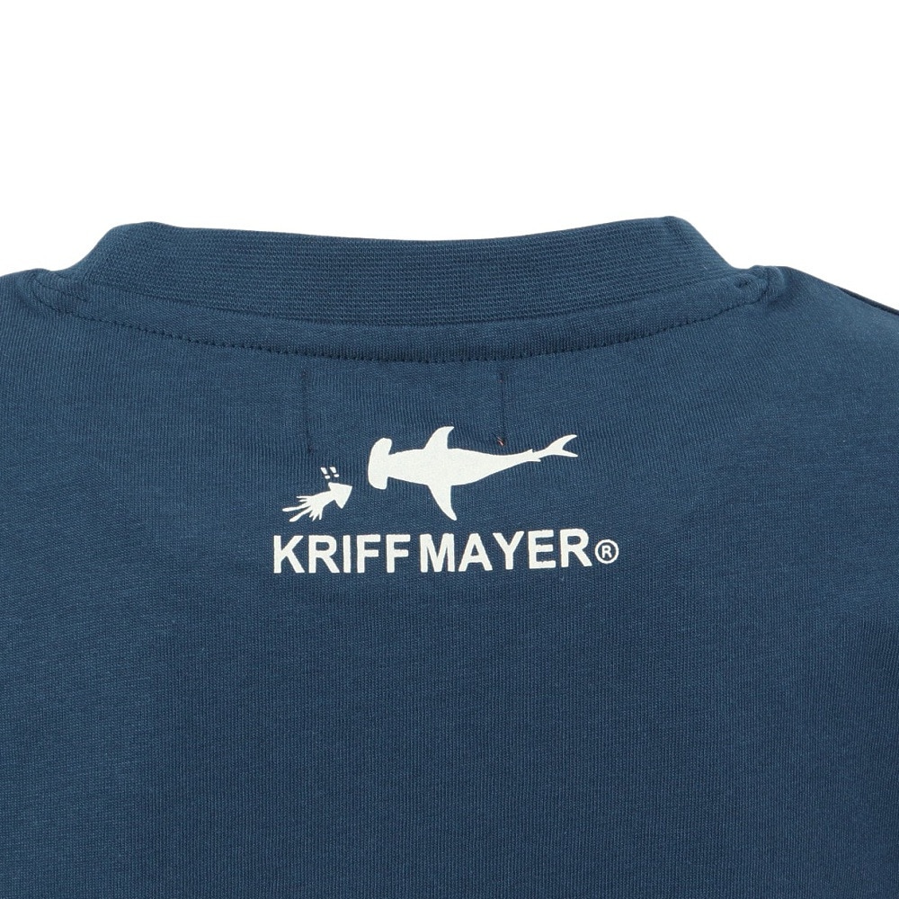 クリフメイヤー（KRIFF MAYER）（キッズ）ジュニア 楽LUCK-Tシャツ サメ J2444307:79:NAVY