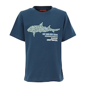(キッズ)ジュニア 楽LUCK-Tシャツ サメ J2444307:79:NAVY
