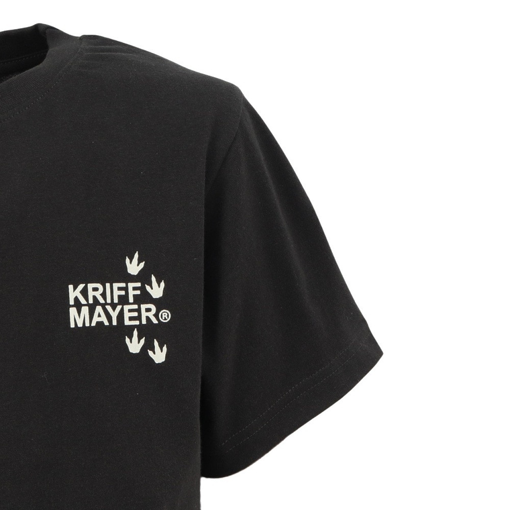 クリフメイヤー（KRIFF MAYER）（キッズ）ジュニア 楽LUCK-Tシャツ ダイナソー J2444309:17:CHARCOAL