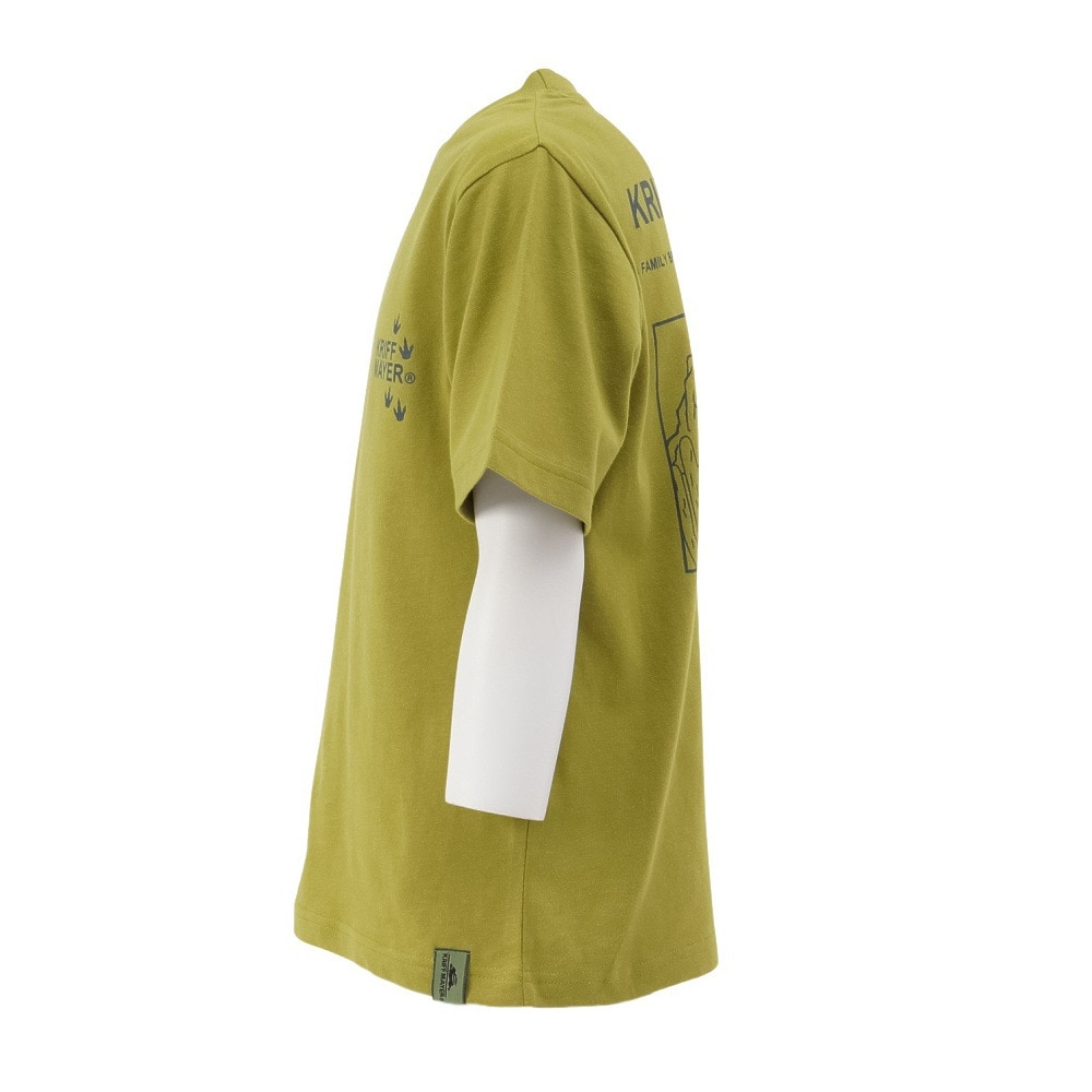 クリフメイヤー（KRIFF MAYER）（キッズ）ジュニア 楽LUCK-Tシャツ ダイナソー J2444309:64:L/GREEN