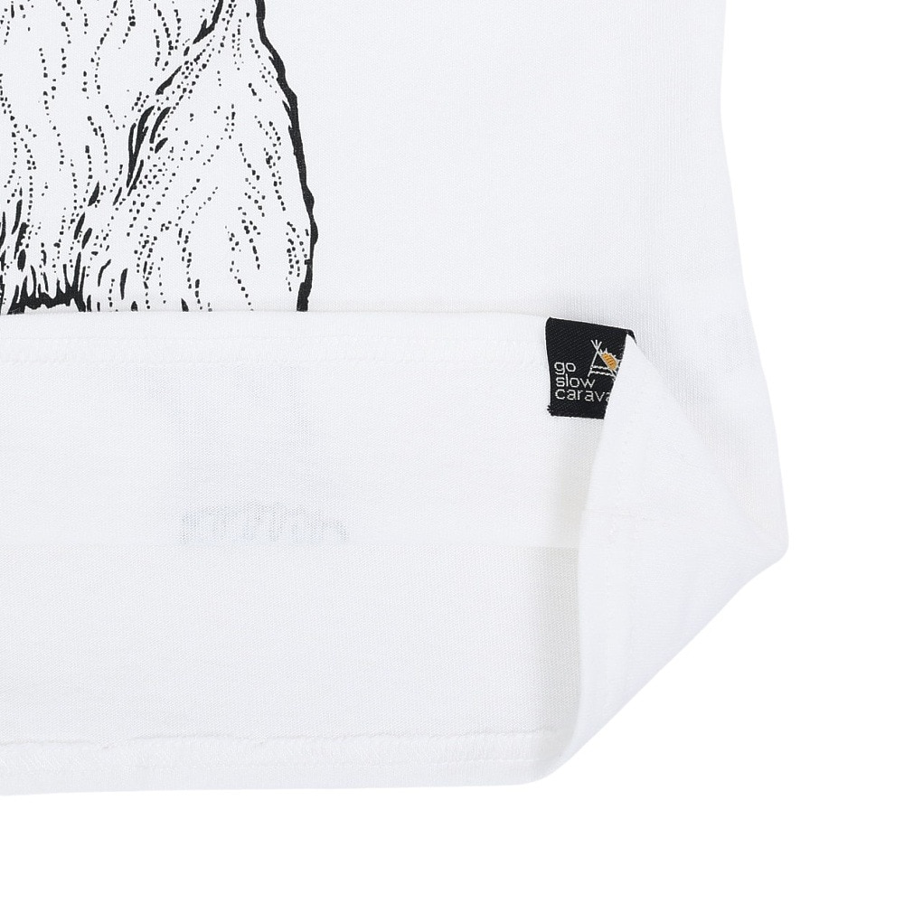 ゴースローキャラバン（GOSLOWCARAVAN）（キッズ）ジュニア 餃子クマ Tシャツ 341923 WHT