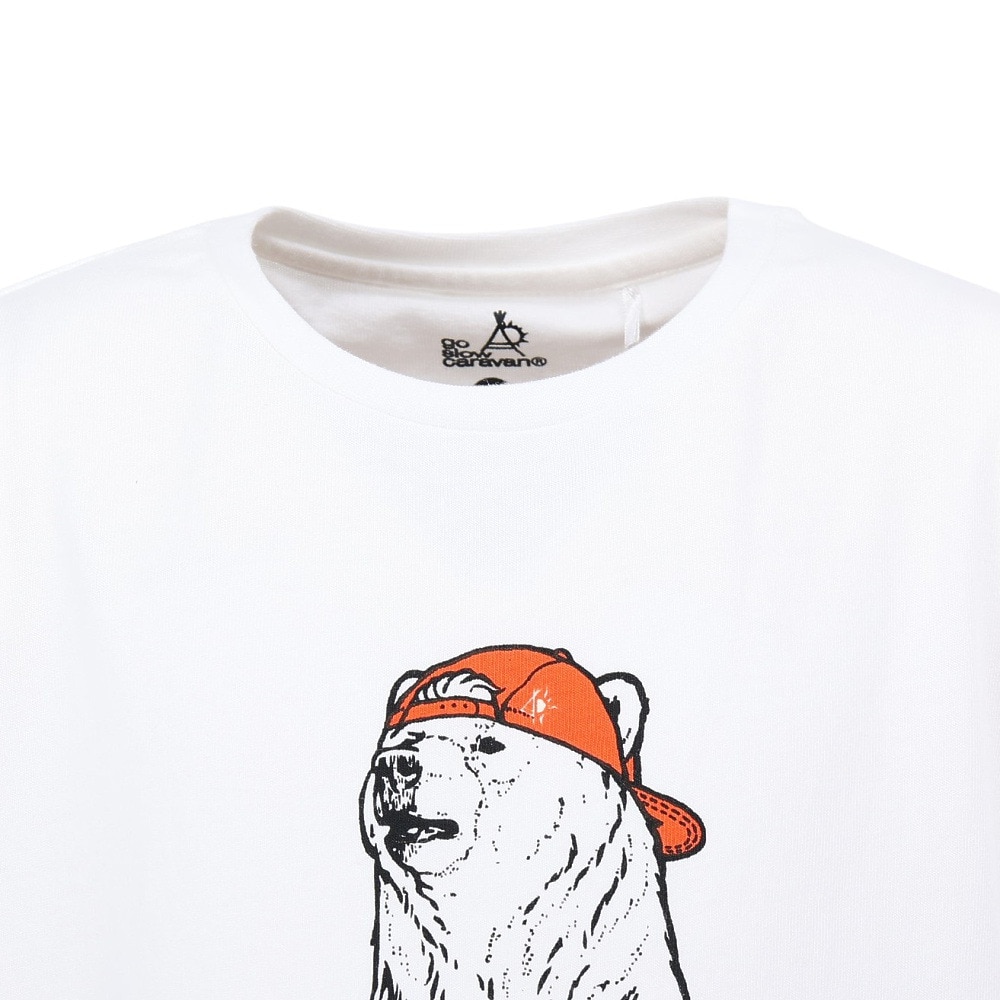 ゴースローキャラバン（GOSLOWCARAVAN）（キッズ）ジュニア 餃子クマ Tシャツ 341923 WHT
