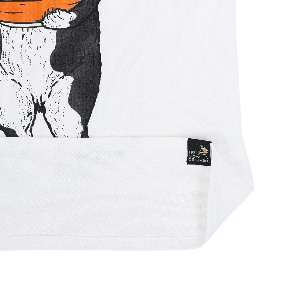 ゴースローキャラバン（GOSLOWCARAVAN）（キッズ）ジュニア 中華そば猫 Tシャツ 341924 WHT