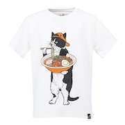 (キッズ)ジュニア 中華そば猫 Tシャツ 341924 WHT